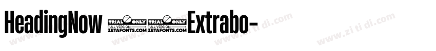 HeadingNow 87Extrabo字体转换